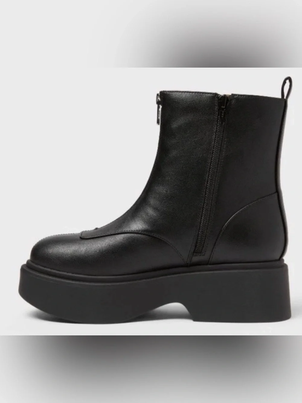 SEND OFFER 😊 wild fable Black Front-Zip Platform Ankle Boot